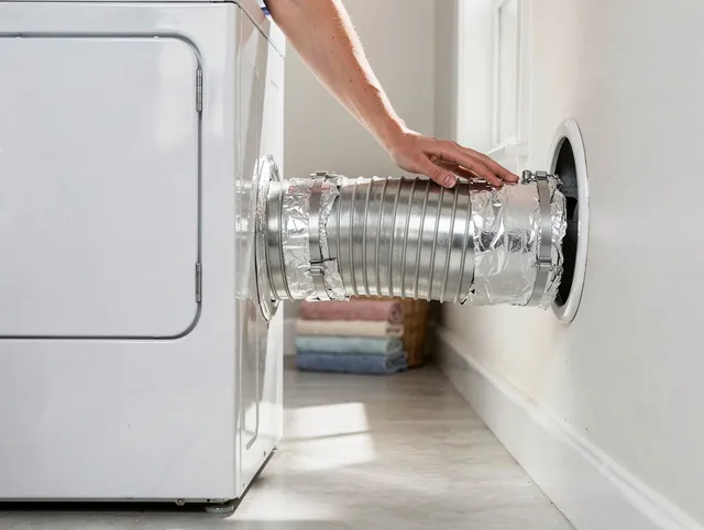 Professional dryer vent hose installation by Stanton Dryer Vent Cleaning in Stanton