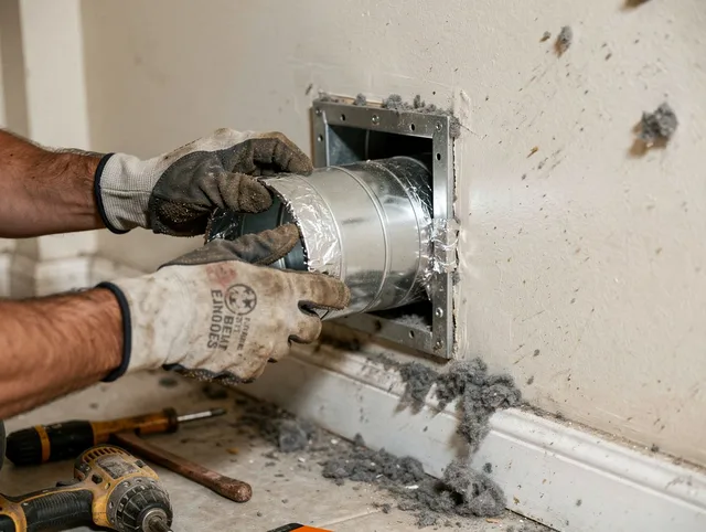 Professional dryer vent repair and installation by Stanton Dryer Vent Cleaning in Stanton